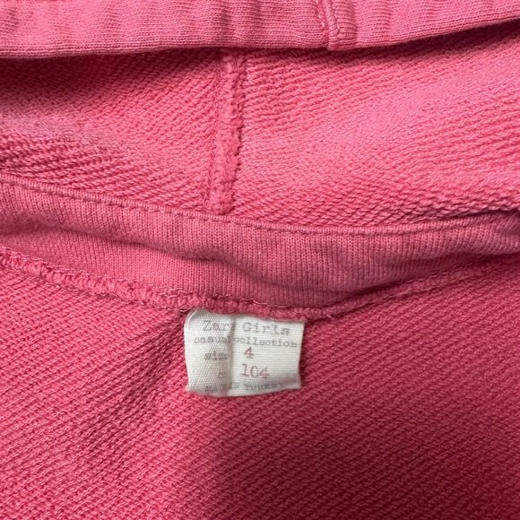 Zara Pink Kids Hoodie with Fun Patch size 4 - Picture 5 of 6